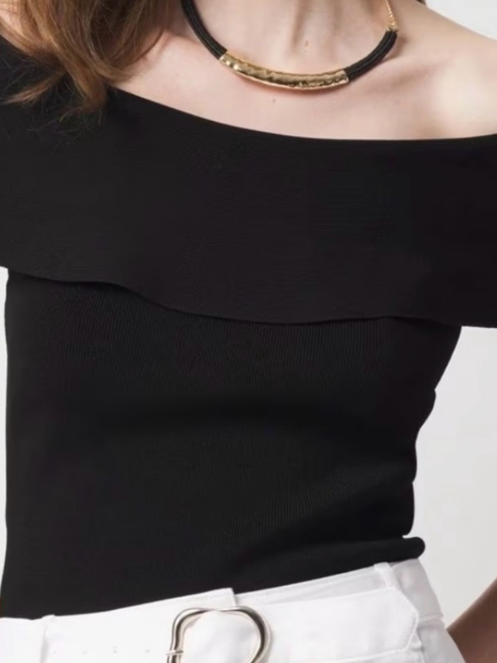 Black Osman knit top